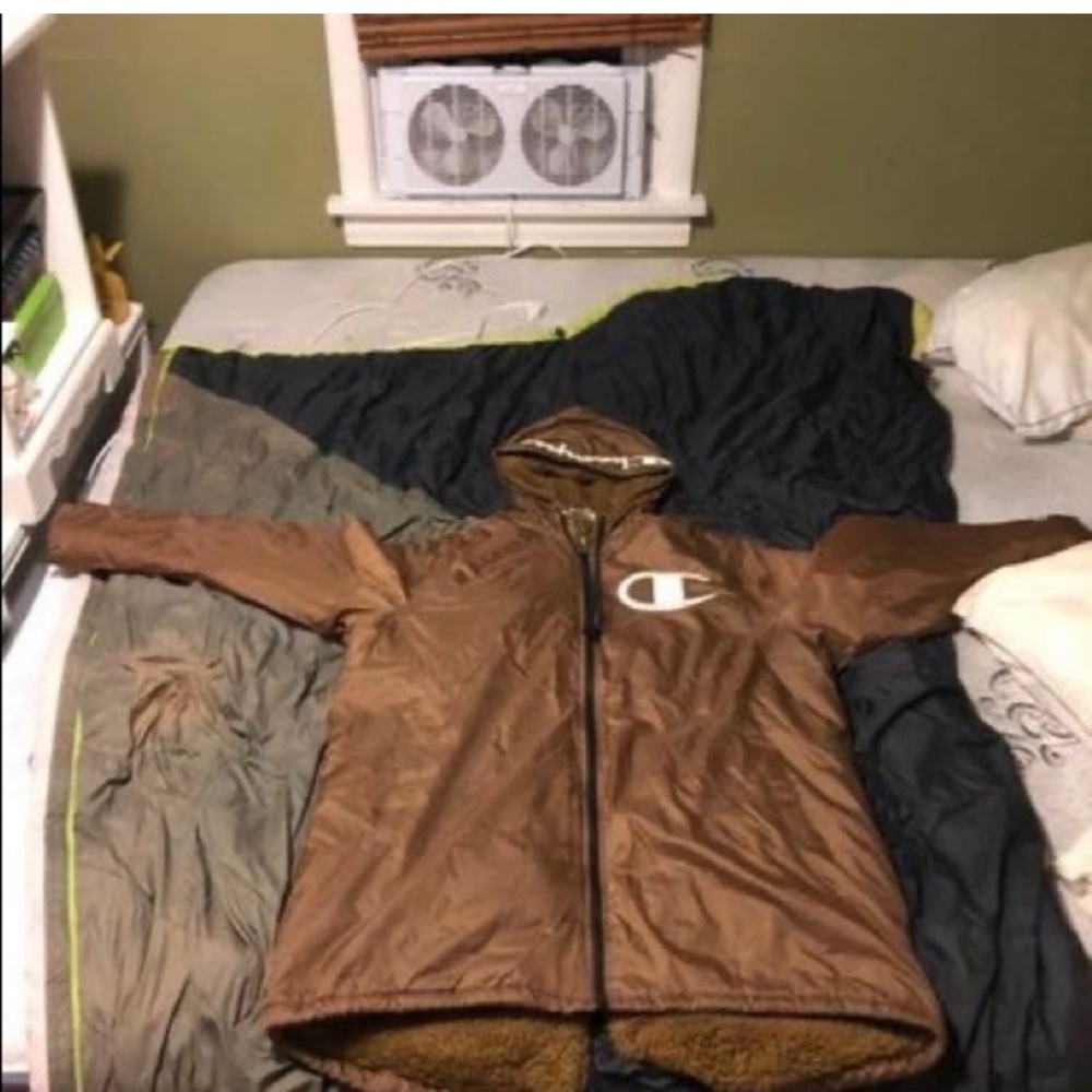 Champion Gold Sherpa Lined Stadium Jacket
